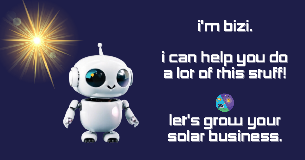 marketing ideas for solar  - bizi