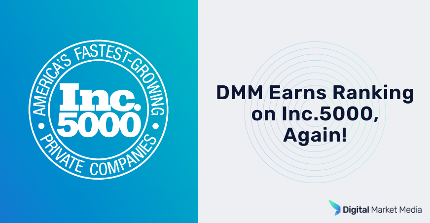 DMM Earns Ranking on Inc. 5000, Again!